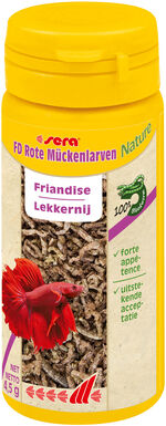 Sera - Friandises Larves de Moustiques FD Rote Mückenlarven pour Poissons - 50ml