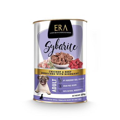 Era - Pâtée Sybarite Poulet et Boeuf pour Chiens - 400g