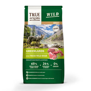 True Origins Wild - Croquettes Sanglier pour Chiens Adultes  - 3Kg