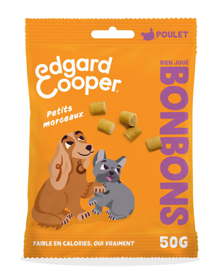 Edgard & Cooper - Bonbons Adulte Poulet pour Chiens - 50g