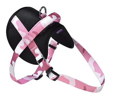 Bobby - Harnais Easy Camouflage Rose XS pour Chiens - 42cm