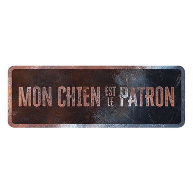 D&D - Panneau d'avertissement General 1 Français - 40x13x03cm Multicolore