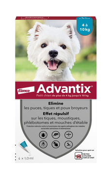 Pipettes antiparasitaires Advantix