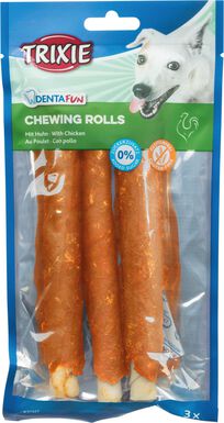 Trixie - Denta Fun Chicken Chewing Rolls - 17cm 3 Pcs/140g