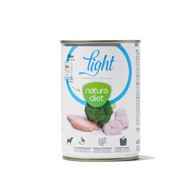 Natura Diet -  Pâtée Light Dinde Poisson Blanc pour Chiens - 400g
