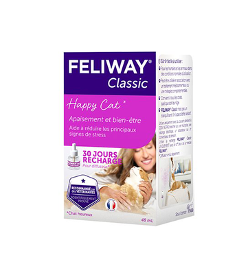 Feliway Classic - Recharge 30J pour le Stress du Chat - 48ml