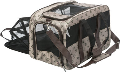 Trixie - Sac de Transport Agrandissable Maxima Beige/Brun - 33 x 32 x 54 cm