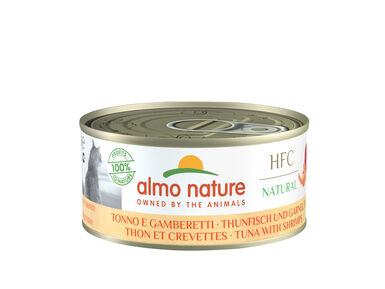 Almo Nature - Pâtée Hfc Natural Thon Et Crevettes -150g