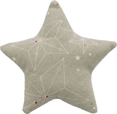 Trixie - Xmas coussin, étoile, coton, catnip, 10 cm, beige/naturel