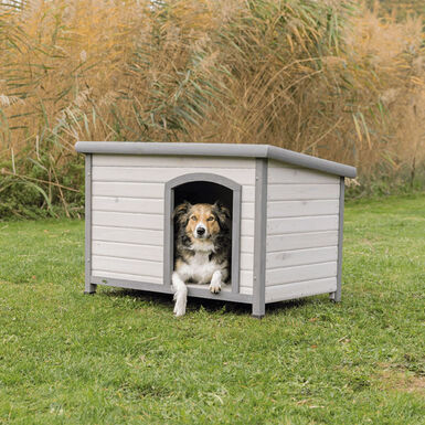 Trixie - natura niche pour chiens Classic à toit plat - gris - M/L 104 x 72 x 68 cm