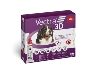 Ceva - Pipettes Antiparasitaires Vectra 3D +40Kg pour Chiens - x3