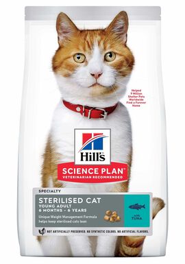 Hill's Science Plan -  Sterilised Cat Croquettes Pour Chat Stérilisé Au Thon -  7kg