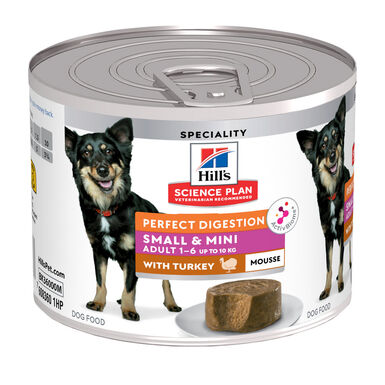 Hill’s Science Plan Perfect Digestion Adult Small&Mini Mousse Chien Adulte Petite Race Dinde - 200g