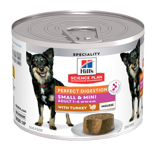 Hill’s Science Plan Perfect Digestion Adult Small&Mini Mousse Chien Adulte Petite Race Dinde - 200g image number null