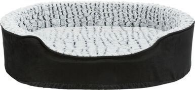 Trixie - Vital Coussin Lino ovale noir/gris - 110 x 92 cm