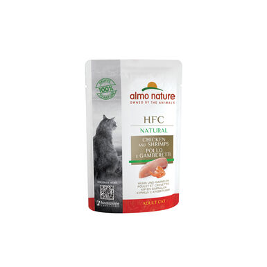 Almo Nature - Pâtée Hfc Natural Poulet Et Crevettes - 55g