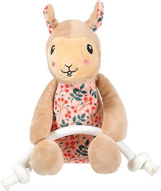 Zolux - Jouet Peluche Chiquitos Lama + Corde pour Chien - 19cm