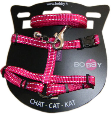 Bobby - Kit Harnais + Laisse SAFE pour Chat - Fuchsia