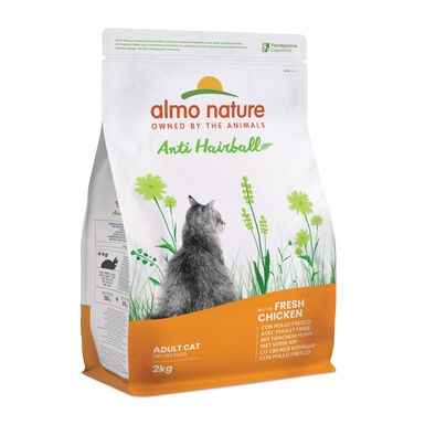 Almo Nature Holistic Fonctionnel - Anti-Hairball Poulet - Sac 2 Kg