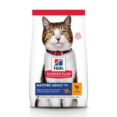 Hill's Science Plan - Mature Adult Croquettes Pour Chat Agé Au Poulet -  3kg