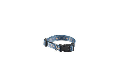 Bobby - Collier Geisha Bleu S pour Chiens - 40cm