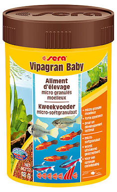 Sera - Aliments d'Élevage en Micro Granulés Vipagran Baby pour Poissons - 100ml