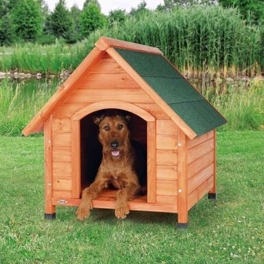 Trixie - natura niche pour chiens Cottage avec pignon brun - M 77 x 82 x 88 cm