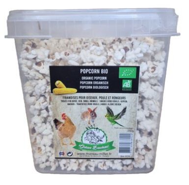 Octave Bauchant - Friandises Pop-corn Poules Rongeurs et Oiseaux - 250g