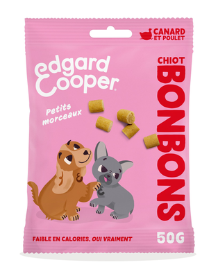 Edgard & Cooper - Bonbons Chiot Canard & Poulet - 50g