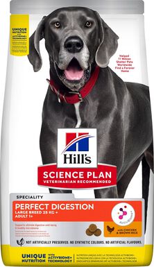 Hill's Science Plan - Perfect Digestion Large Breed Croquettes Pour Chien  - 12kg