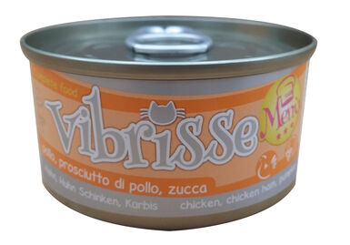 Vibrisse - Pâtée MENU POULET JAMBON ET CITROUILLE POUR CHATS - 70g