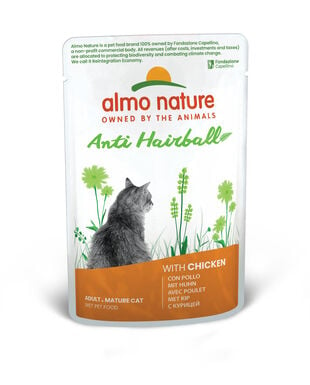 Almo Nature Holistic Fonctionnel - Anti-Hairball Poulet - Pochon 70 Gr