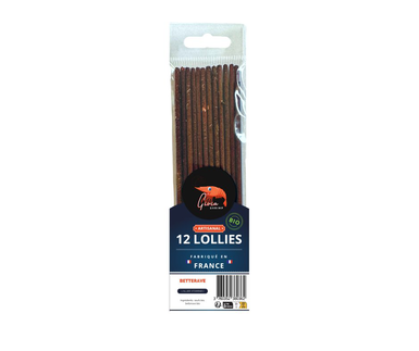 Gioiashrimp - Bâtonnet Lollies Betterave Bio pour Crevette - x12