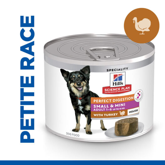 Hill’s Science Plan Perfect Digestion Adult Small&Mini Mousse Chien Adulte Petite Race Dinde - 200g image number null