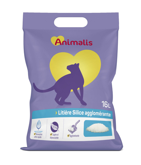 Animalis - Litière Silice Agglomérante pour Chat - 16L image number null