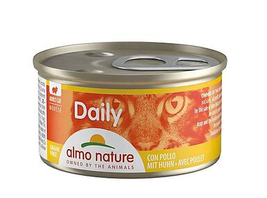 Almo Nature - Boîte Daily Menu en Mousse au Poulet pour Chat - 85g