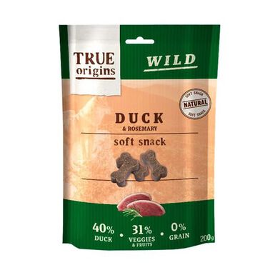 True Origins Wild - Friandises Soft au Canard pour Chiens - 200g