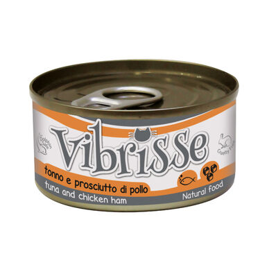 Vibrisse - Pâtée Natural Food Thon et Jambon de Poulet pour chats - 70g