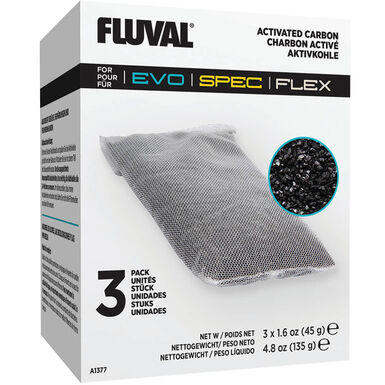 Fluval - Charbon Activé EVO SPEC et FLEX - x3