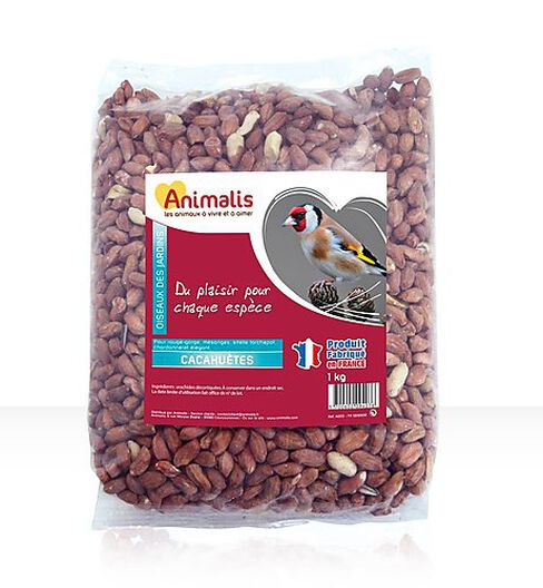 Cacahuètes décortiquées rouges pour oiseaux - graines oiseaux