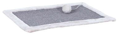 Trixie - Tapis griffoir en sisal/en peluche gris/gris clair - 55 x 35 cm