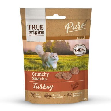 True Origins Pure - Friandises Crunchy à la Dinde pour Chats - 50g