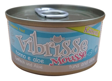 Vibrisse - Pâtée en Mousse KITTEN Thon avec Aloes pour Chatons - 70g