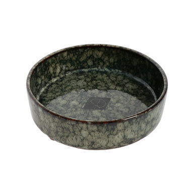 D&D - Gamelle et écuelle d'eau Jasper pour chat vert - 200 ml/13.5 x 13.5 x 3.5 cm