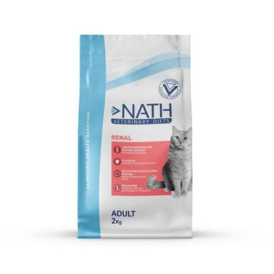 Nath Veterinary Diet - Croquettes Renal Sans Céréales pour Chat - 2,5Kg