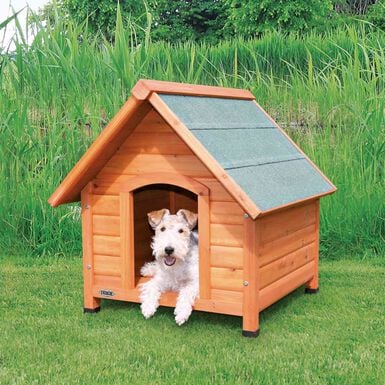 Trixie - natura niche pour chiens Cottage avec pignon brun - S/M 71 x 77 x 76 cm