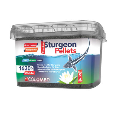 Colombo - Aliment Coulant Sturgeon Pellets S pour Esturgeon - 2,5L