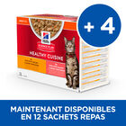 Hill’s Science Plan Heathy Cuisine Mijotés Pour Chat Adulte Au Poulet Et Légumes Ajoutés  - 12x80g image number null