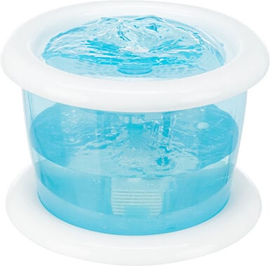 Trixie - Fontaine à Boire Bubble Stream bleu/blanc - 3 l / 25 x 16 cm