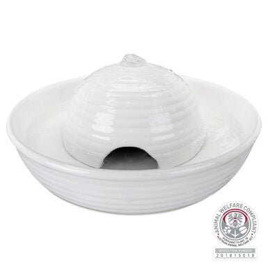 Trixie - Fontaine à Boire Vital Flow Mini en Céramique blanc - 0.8 l / 24 x 10 cm